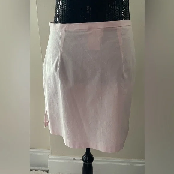 Vintage Smart Set Stretch Light Pink Skirt Size 13 - Picture 4 of 11